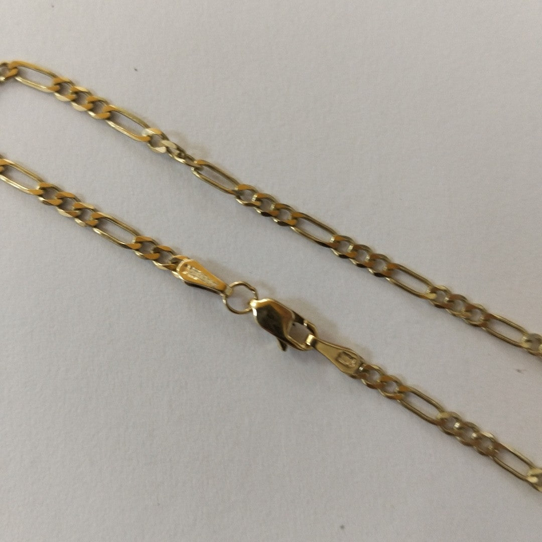 PULSERA TEJIDO 3X1 14K 18 CM 2 GR (NUEVO)