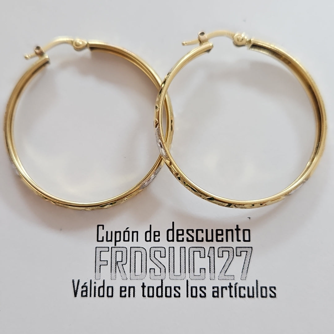 ARRACADAS PAR ORO 10 K 3,60 GRMS (SEMINUEVO)