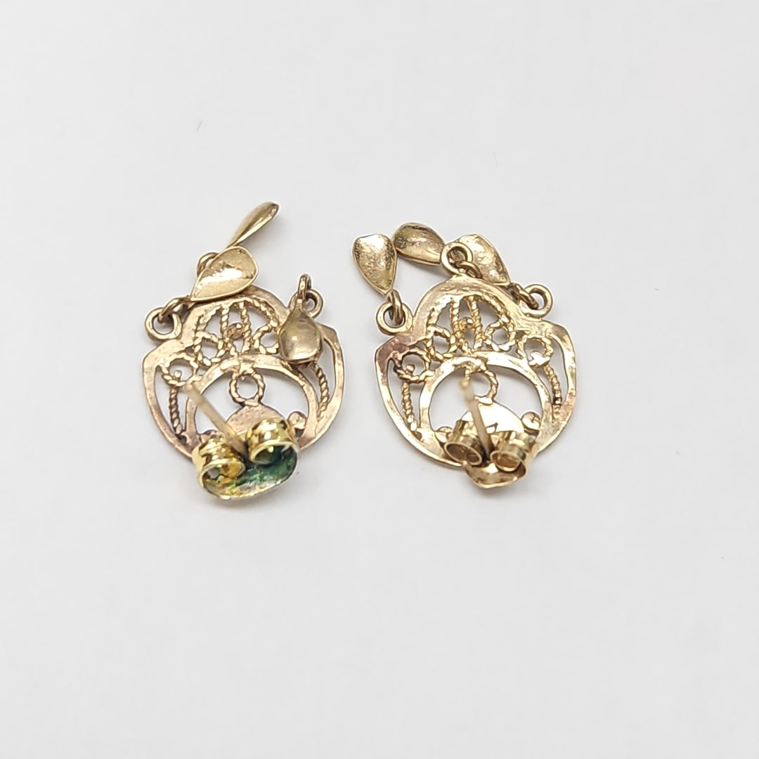 ARETES PAR ORO 8 K 1,30 GRMS (SEMINUEVO)