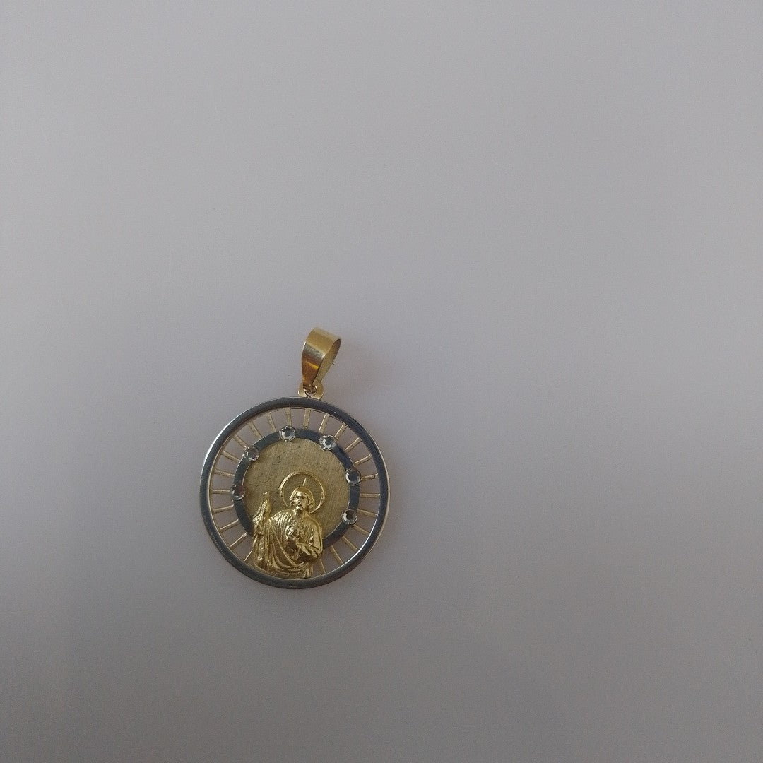 MEDALLA CONMEMORATIVA ORO,RODIADO 14 K 1,30 GRMS (SEMINUEVO)