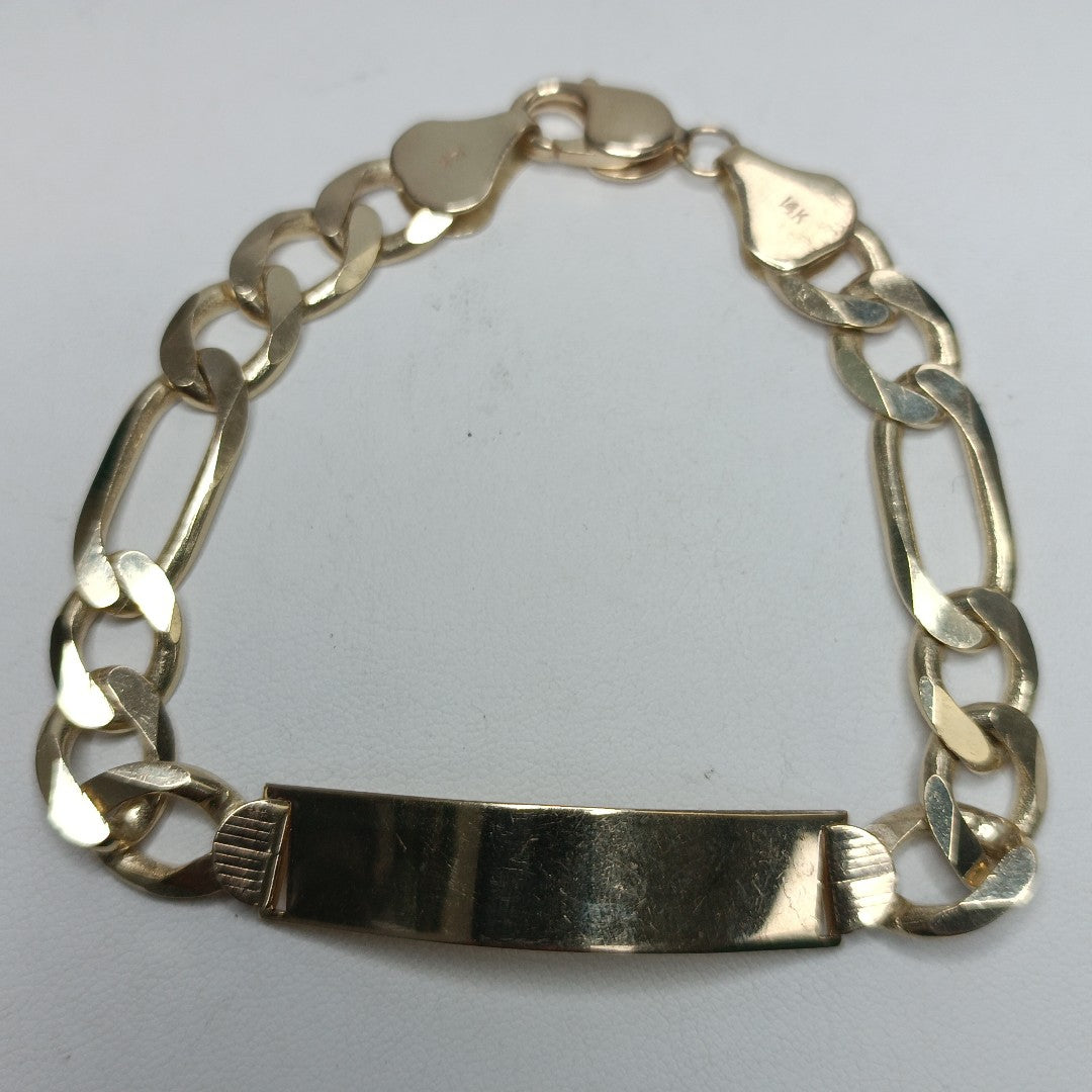 PULSERA ESCLAVA 3X1 14K 21 CM 28.8 GR (NUEVO)
