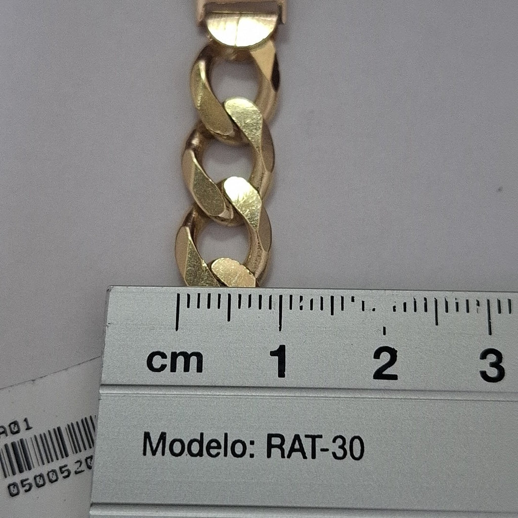 PULSERA ESCLAVA 3X1 14K 21 CM 29.4 GR (NUEVO)