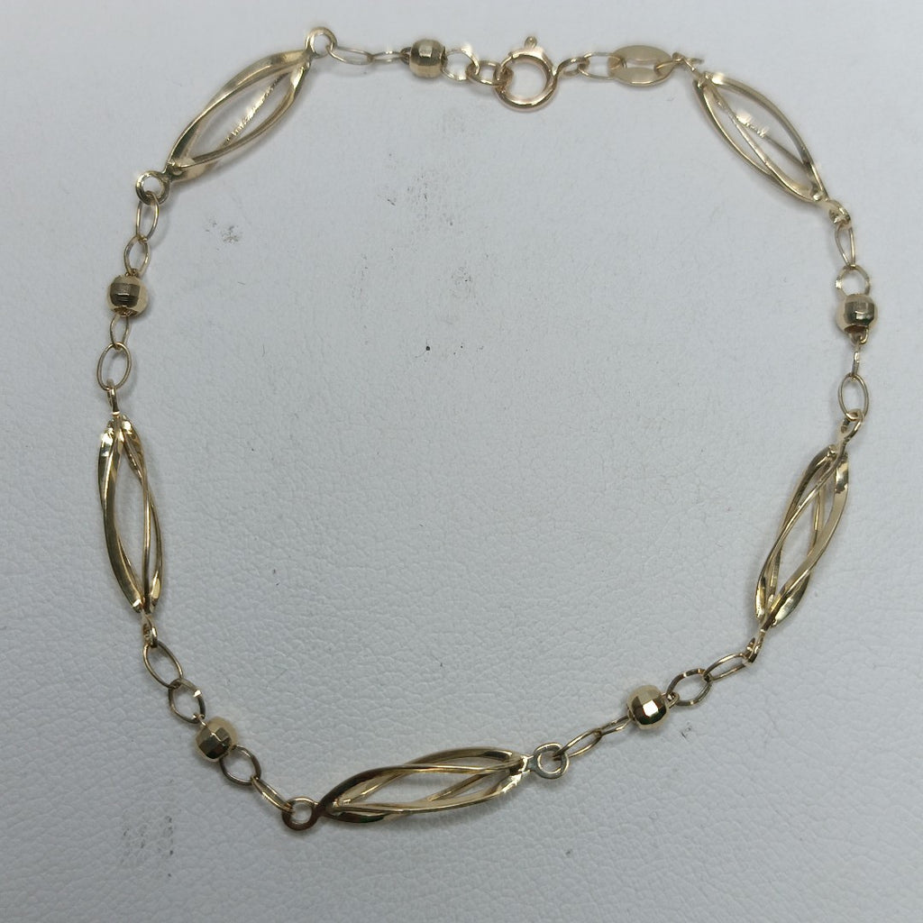PULSERA ESPECIAL 14K 18 CM 2 GR (NUEVO)