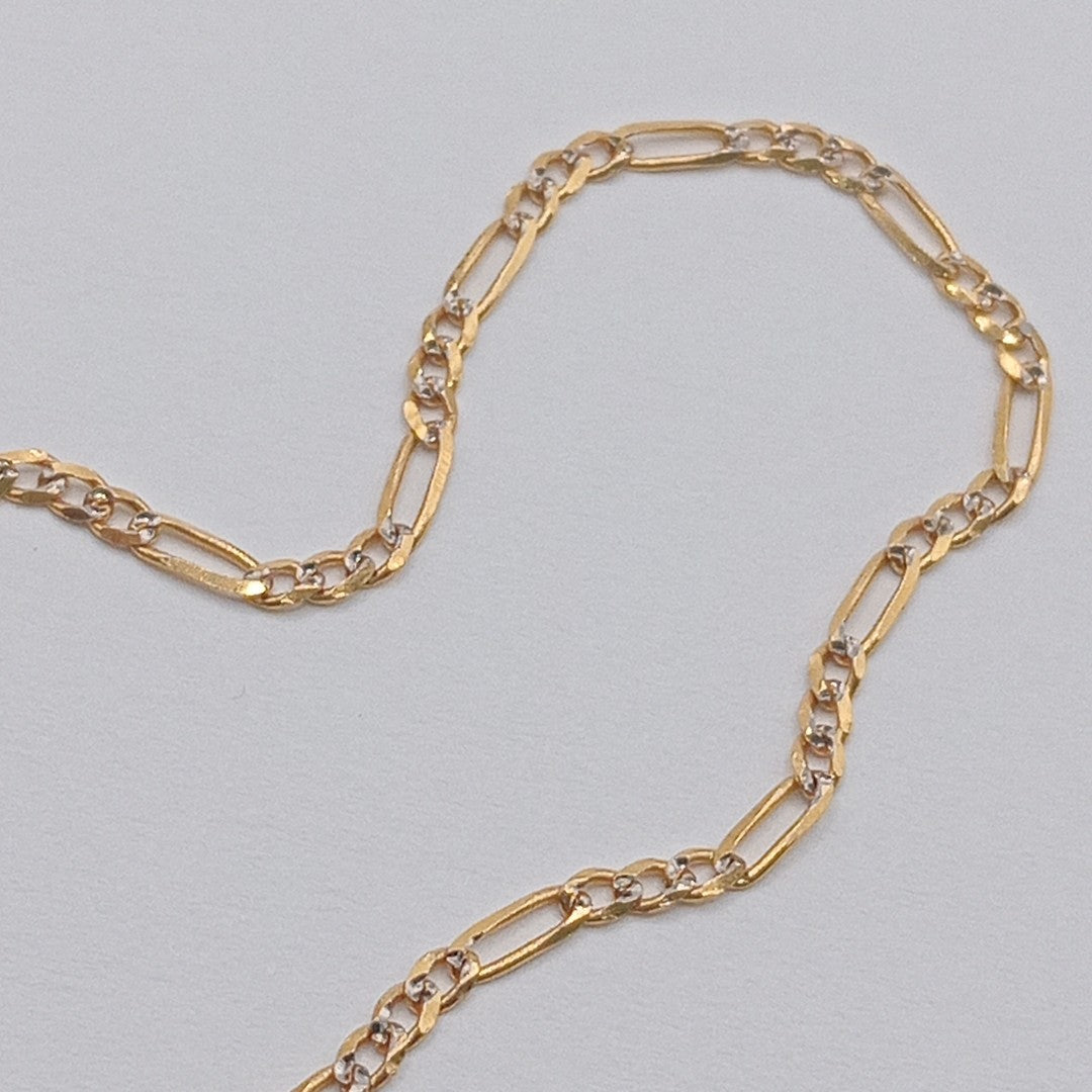 PULSERA 3X1 DIAMANTADA 14K 18 CM 1.5 GR (NUEVO)