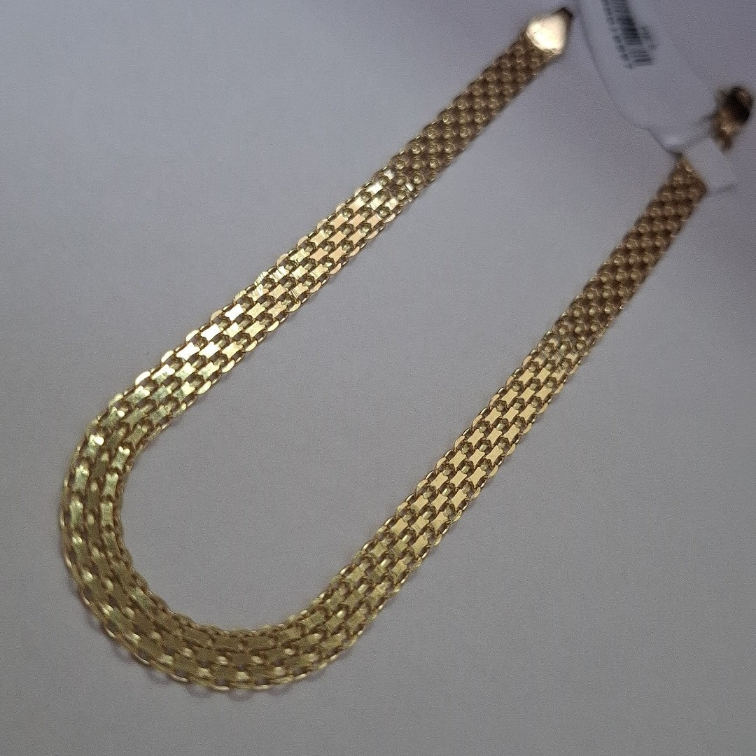 PULSERA ESPECIAL 14K 21 CM 5.1 GR (NUEVO)