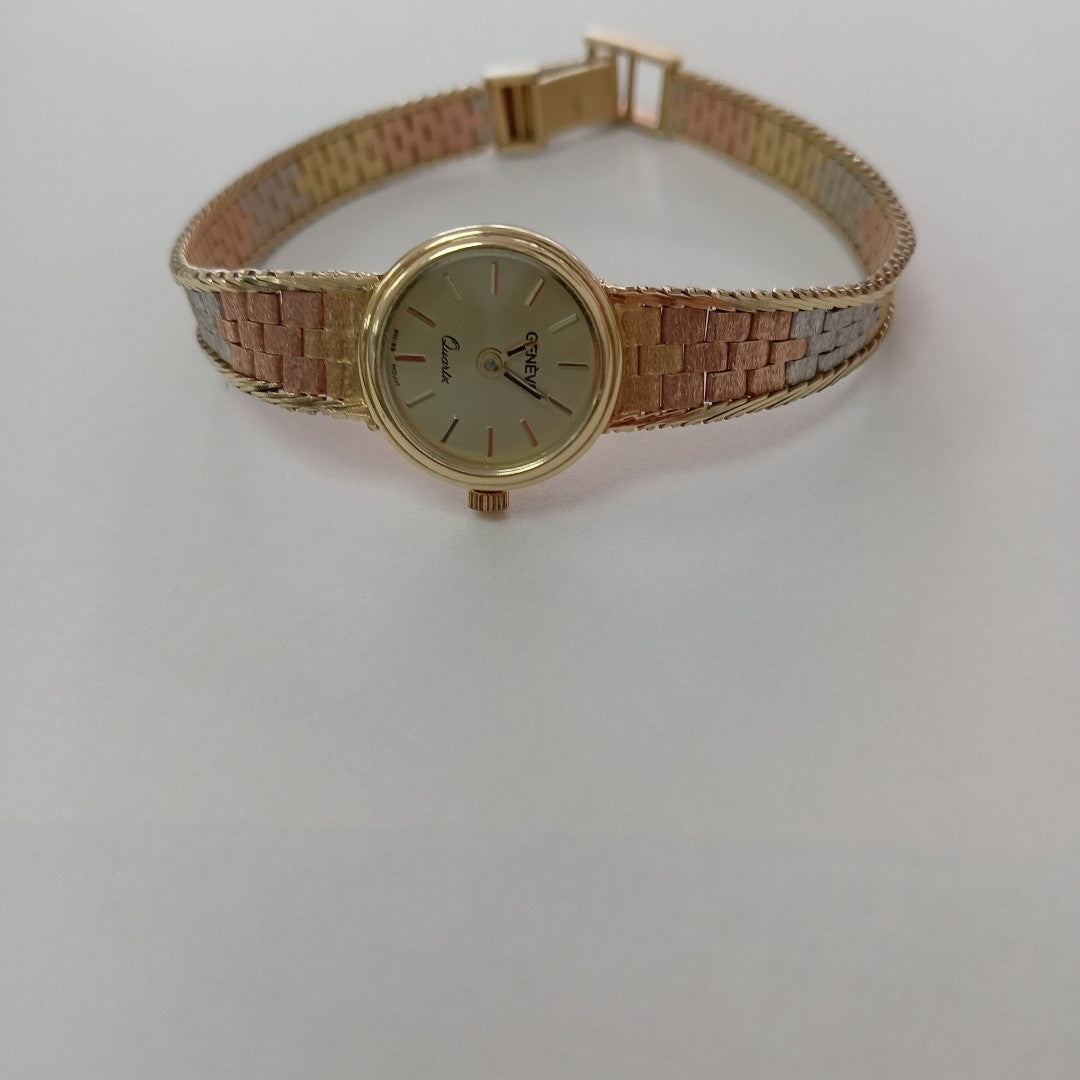 RELOJ CAJA Y PULSO ORO ORO 14 K 22.1 GRMS (SEMINUEVO)