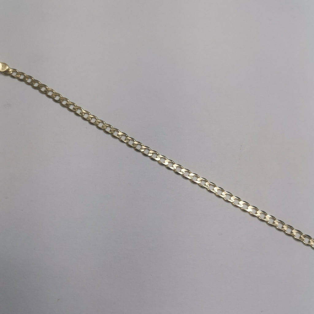 PULSERA TEJIDO BARBADA 14K 18 CM 3.2 GR (NUEVO)