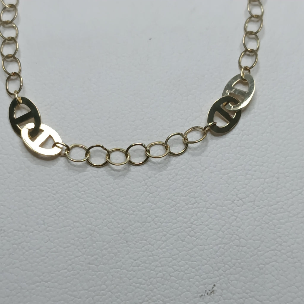 PULSERA TEJIDO ESPECIAL 14K 18 CM 1.6 GR (NUEVO)
