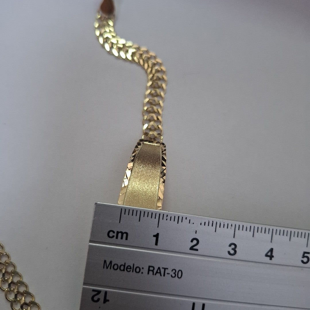 PULSERA ESCLAVA CHINO 14K 21 CM 9.5 GR (NUEVO)