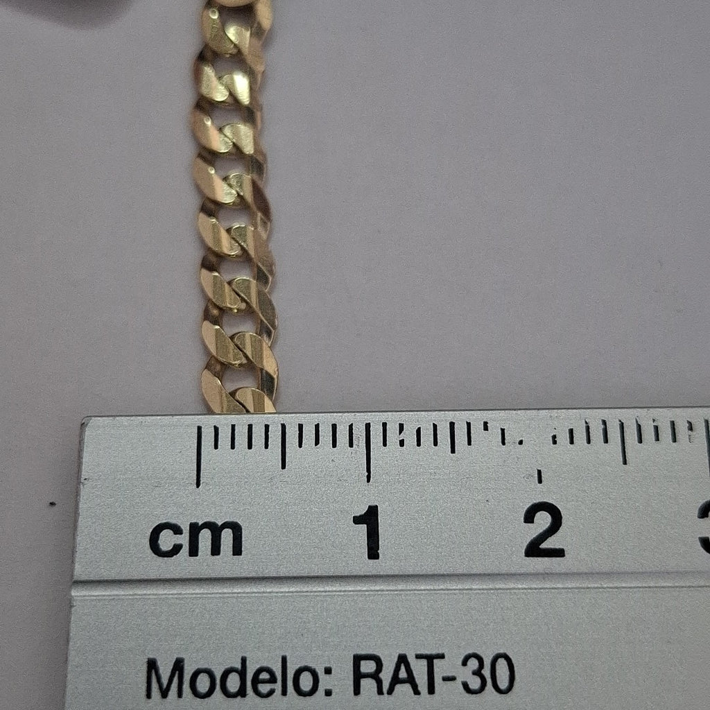 PULSERA ESCLAVA BARBADA 14K 18 CM 7.1 GR (NUEVO)
