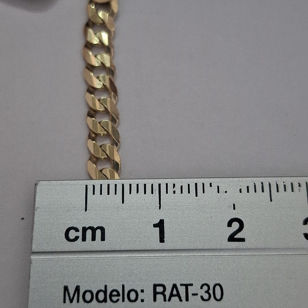 PULSERA ESCLAVA BARBADA 14K 18 CM 7.1 GR (NUEVO)