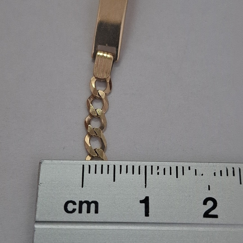 PULSERA ESCLAVA 3X1 14K 16 CM 3.8 GR (NUEVO)