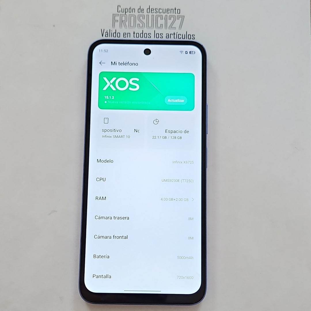 CELULAR OTRAS MARCAS OTROS MODELOS 128 GB 4 GB RAM (SEMINUEVO)