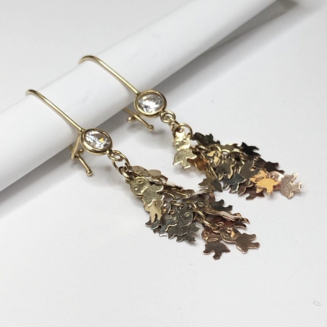 ARETES PAR ORO 14 K 2 GRMS (SEMINUEVO)