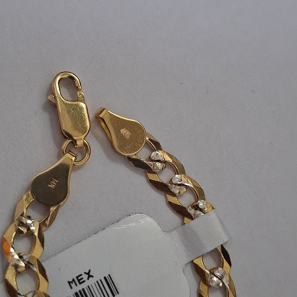 PULSERA BARBADA 14K 21 CM 6.2 GR (NUEVO)
