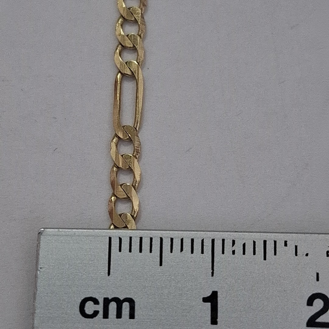 PULSERA TEJIDO 3X1 14K 21 CM 3 GR (NUEVO)