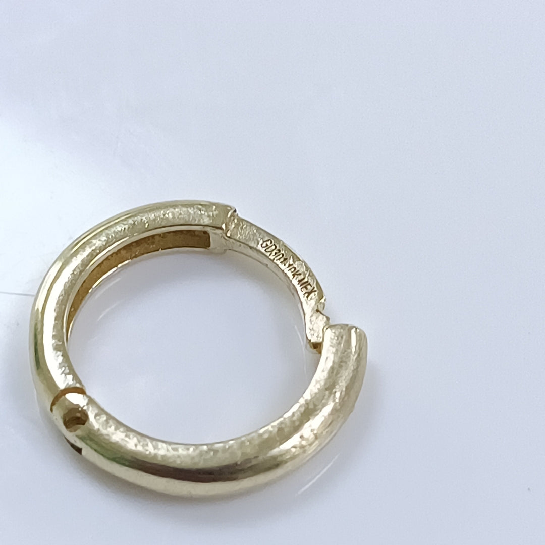 ARETES ARRACADAS LISAS 10K 1.1 GR (NUEVO)