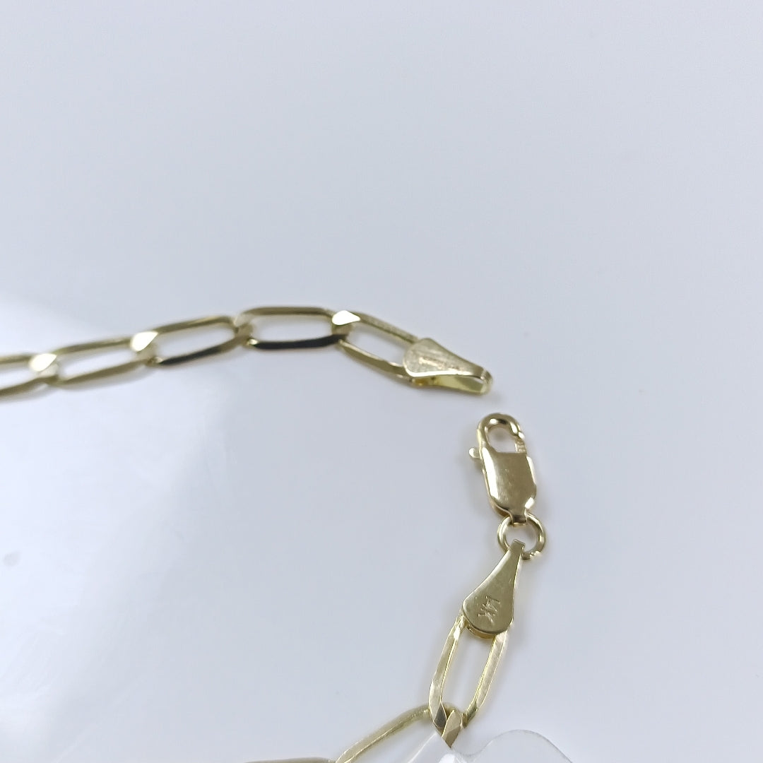 PULSERA ESLABON 14K 21 CM 4.2 GR (NUEVO)