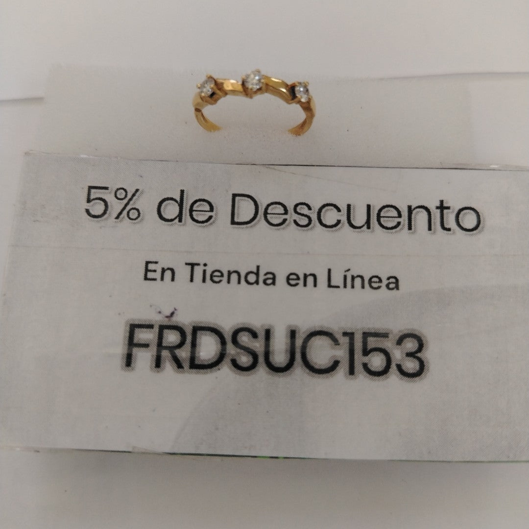 ANILLO ORO 10 K 2.1 GRMS (SEMINUEVO)