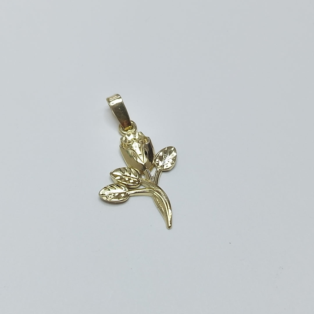 DIJE ROSA 10K 1.4 GR (NUEVO)