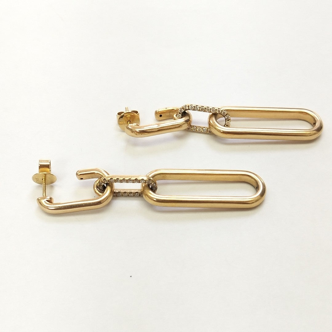 ARETES PAR ORO 14 K 5.3 GRMS (SEMINUEVO)