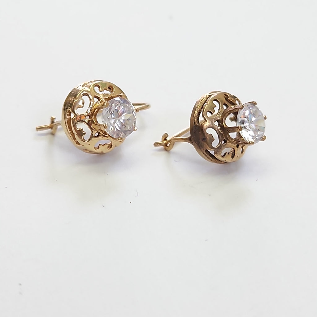 ARETES PAR ORO 8 K 3.2 GRMS (SEMINUEVO)