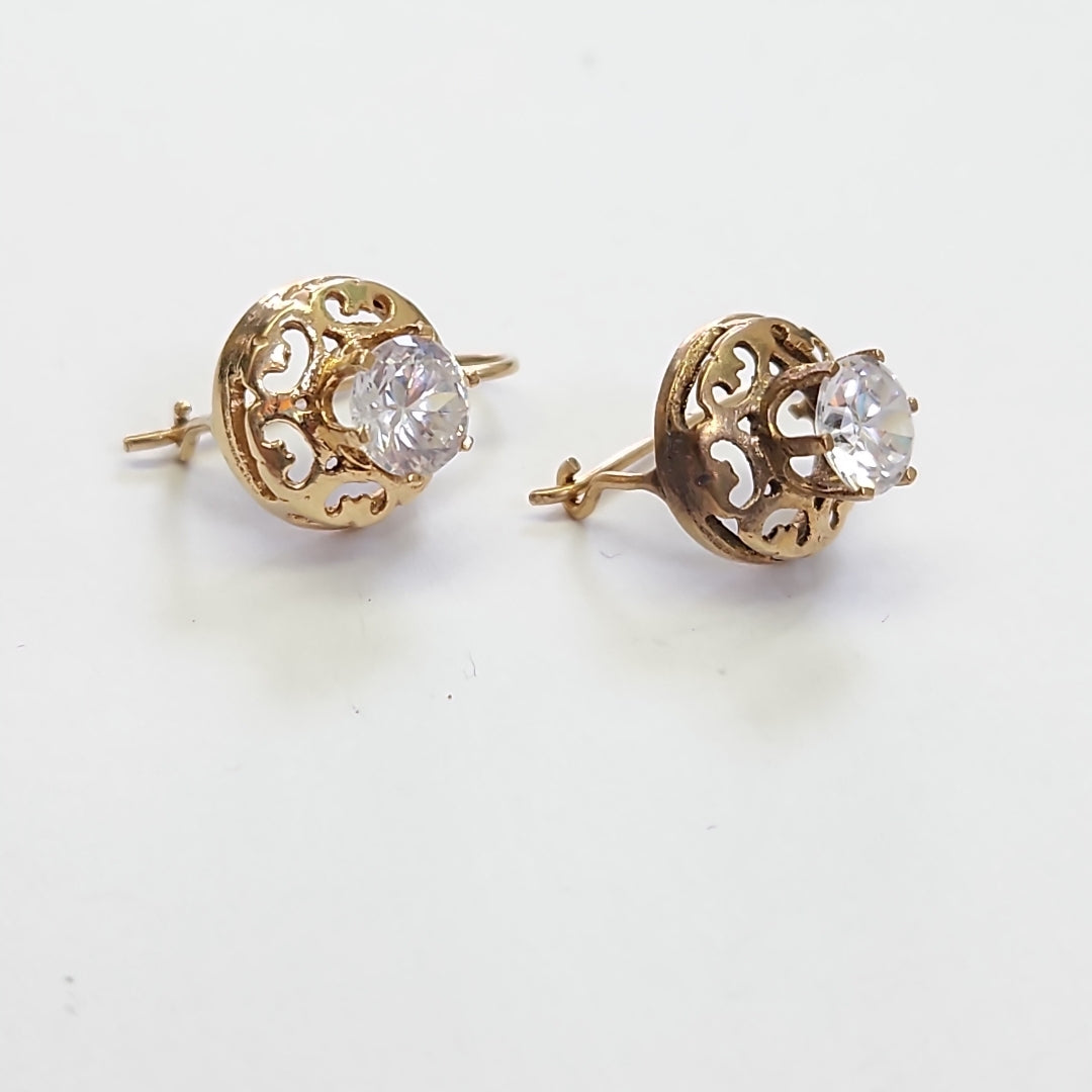 ARETES PAR ORO 8 K 3.2 GRMS (SEMINUEVO)