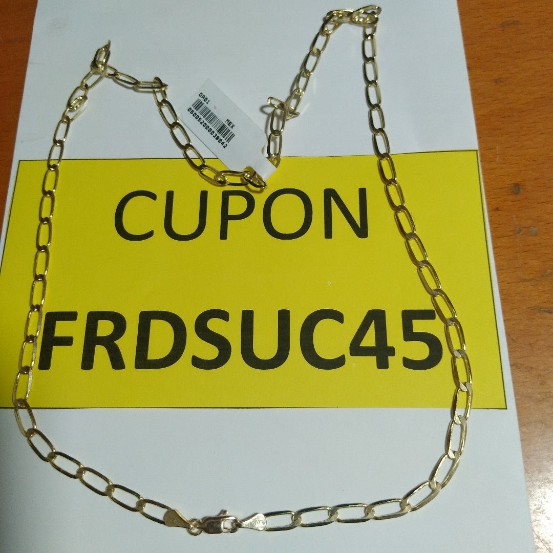 CADENA ESLABON 14K 60 CM 11.8 GR (NUEVO)