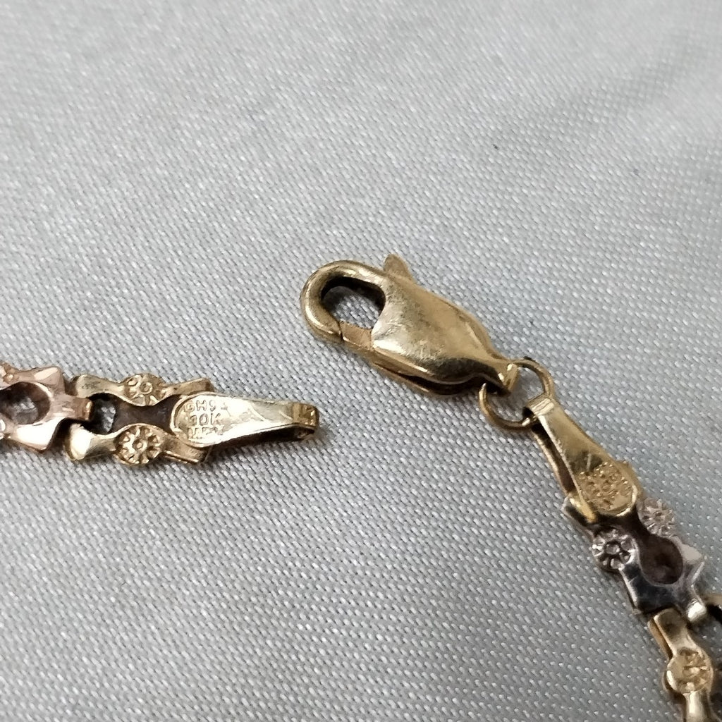 PULSERA ORO,ORO COMBINADO 10 K 2,50 GRMS (SEMINUEVO)