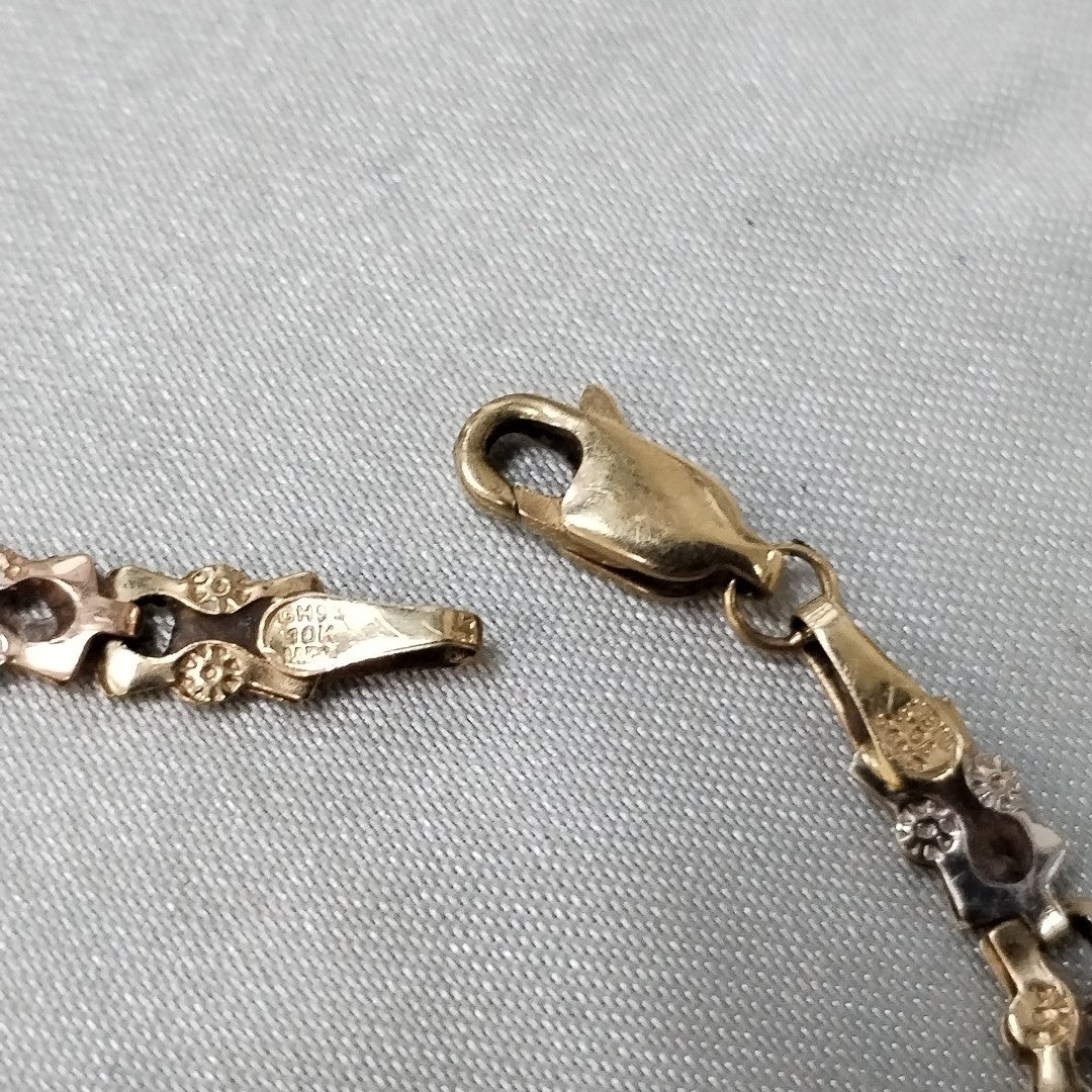 PULSERA ORO,ORO COMBINADO 10 K 2,50 GRMS (SEMINUEVO)