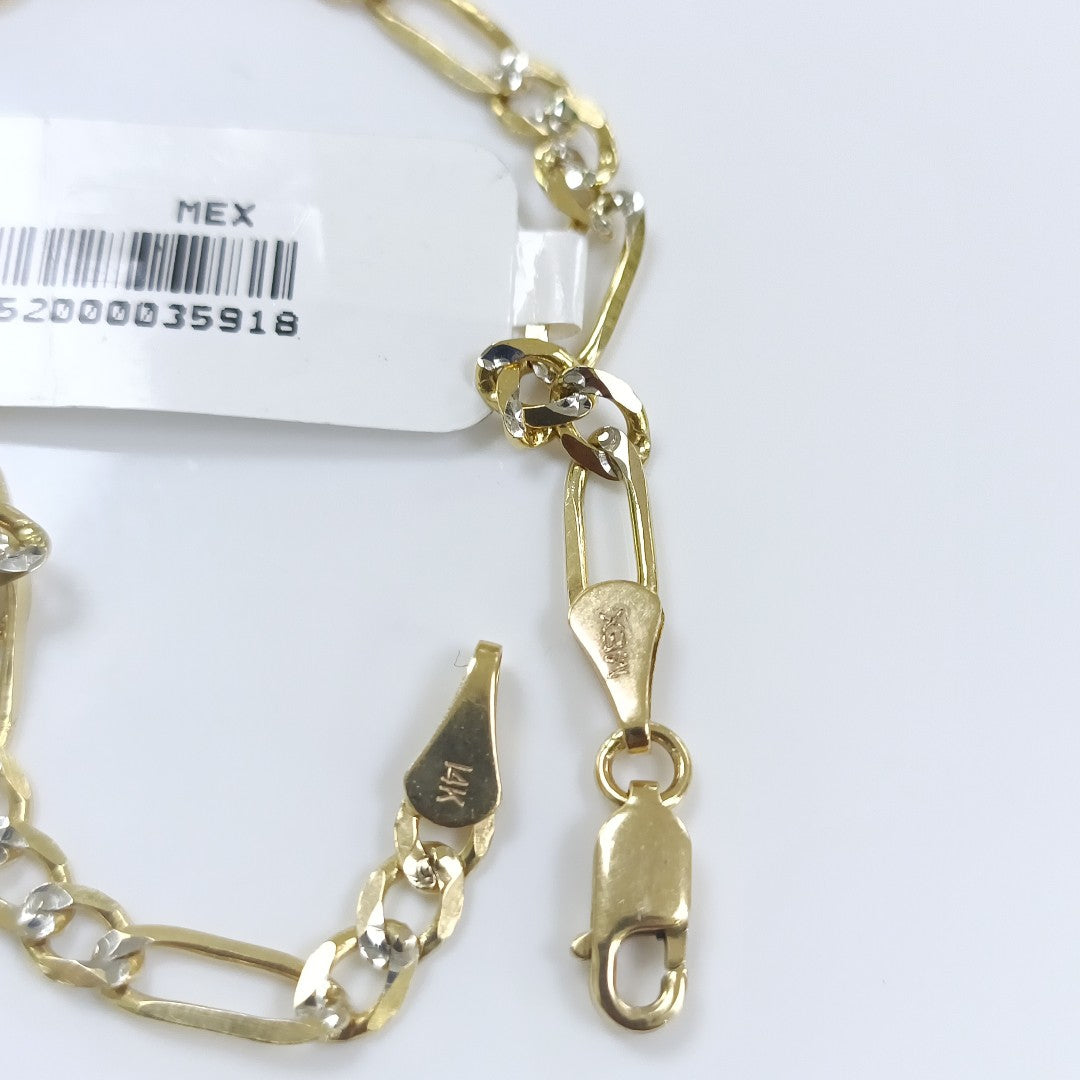 PULSERA 3X1 14K 18 CM 3.9 GR (NUEVO)