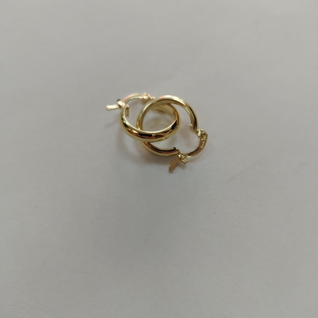 ARETES ARRACADA LISA 14K 1.7 GR (NUEVO)
