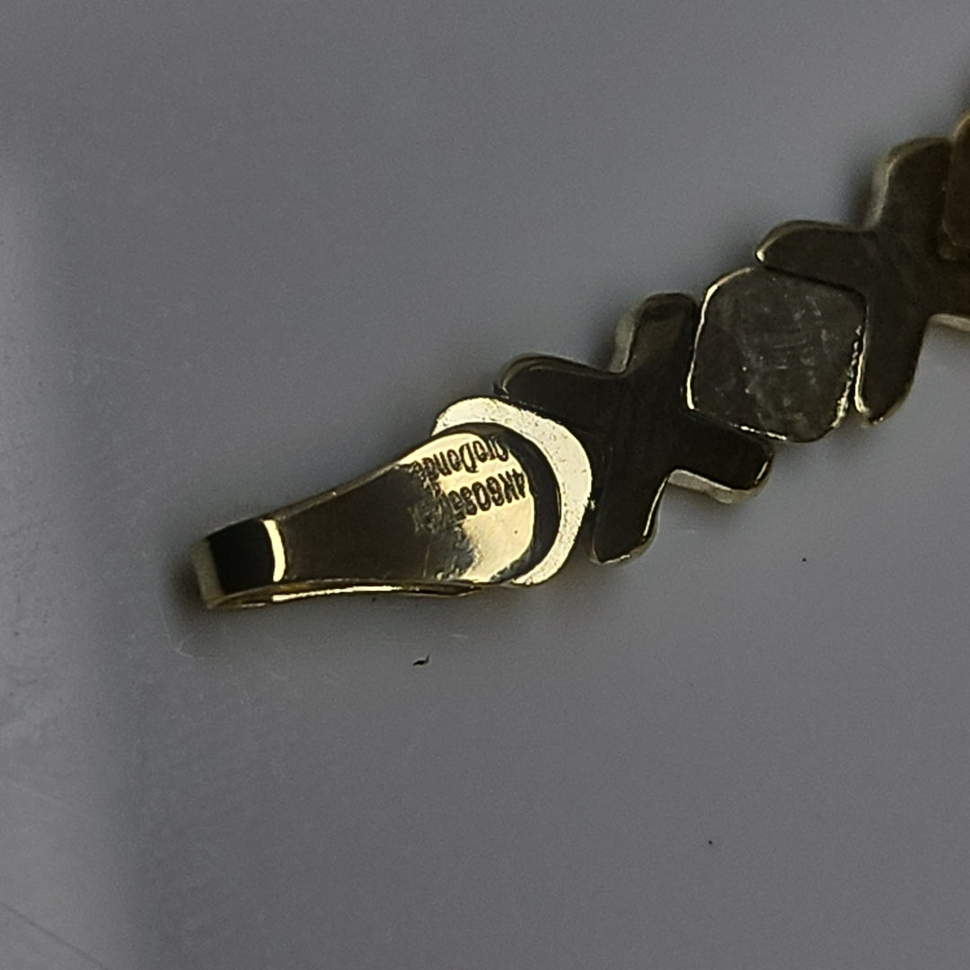 PULSERA ESPECIAL XOXO 14K 18 CM 6.1 GR (NUEVO)