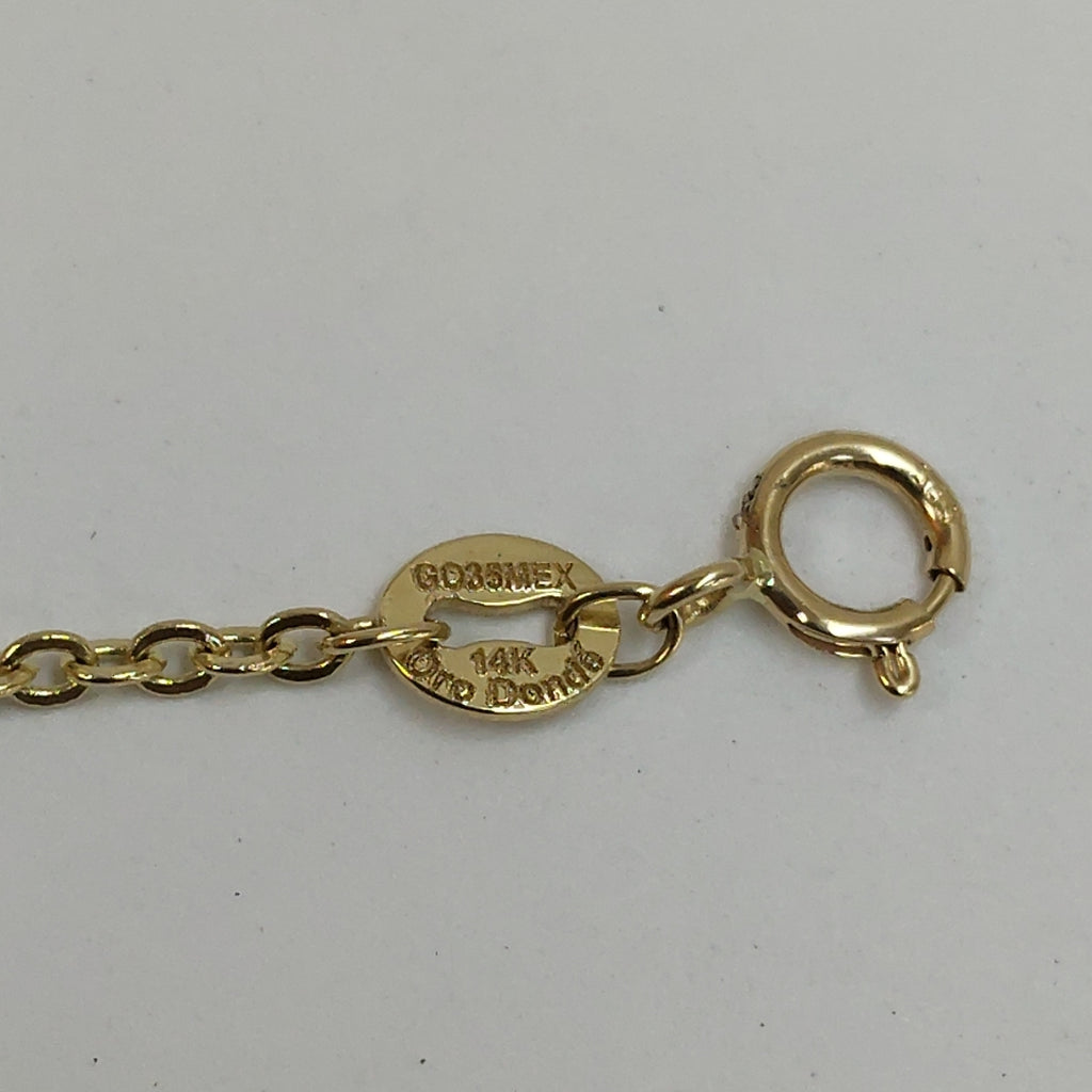 PULSERA TEJIDO ESPECIAL FIG NIÑO 14K 18 CM 1.5 GR (NUEVO)