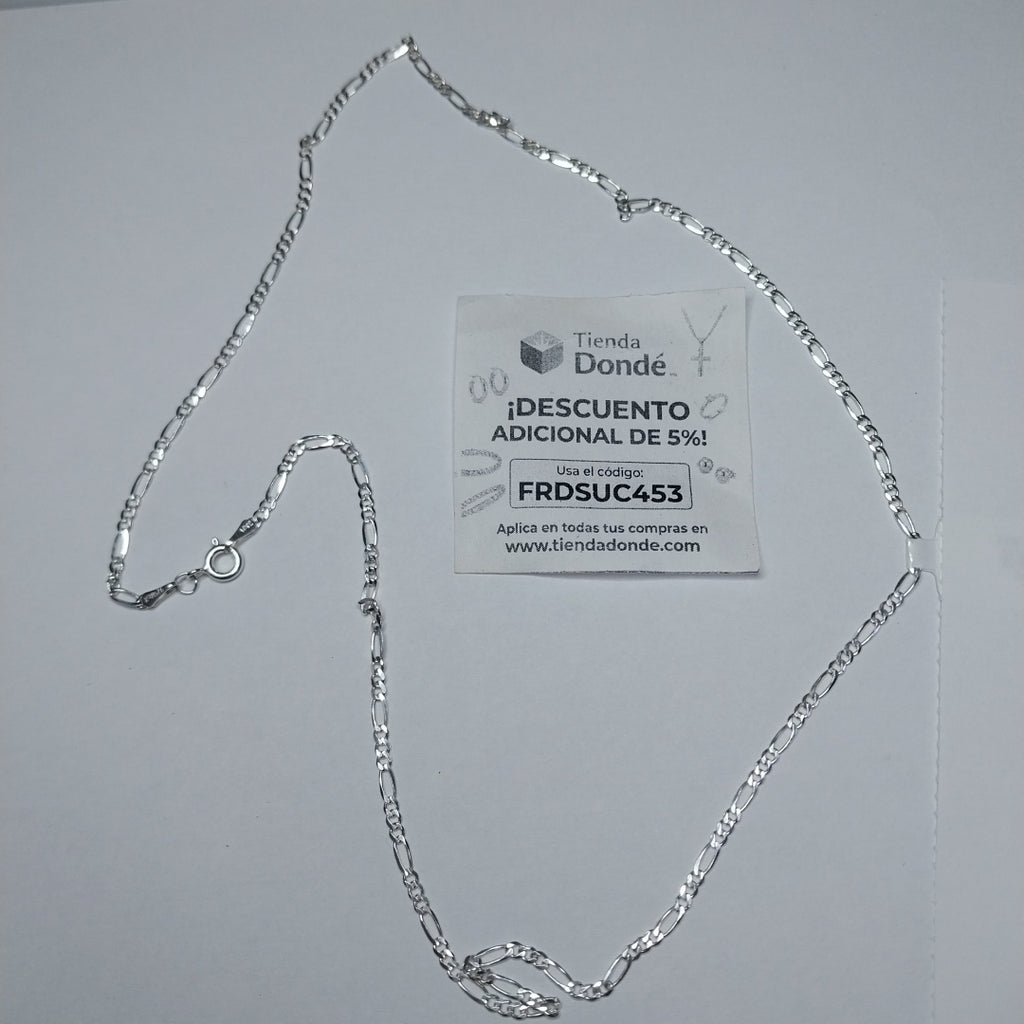 CADENA TEJIDO 3X1 PLATA .925 55 CM 4.1 GR (NUEVO)