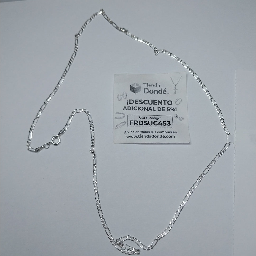 CADENA TEJIDO 3X1 PLATA .925 55 CM 4.1 GR (NUEVO)