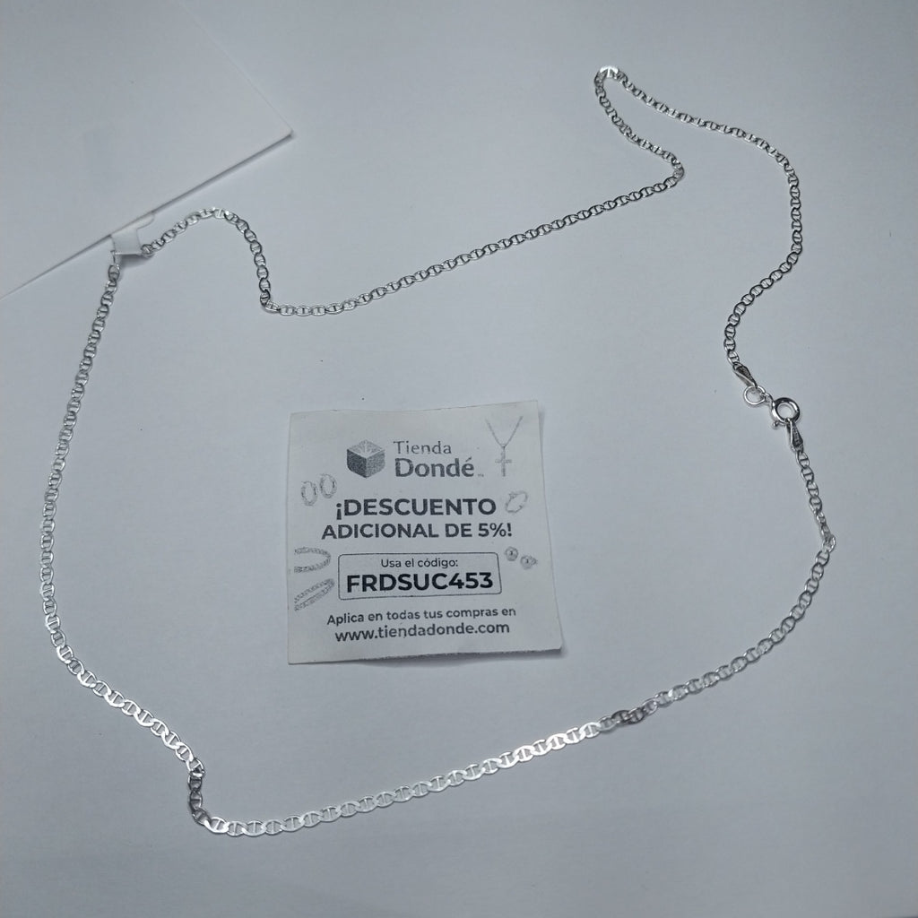 CADENA TEJIDO GUCHI PLATA .925 60 CM 3.8 GR (NUEVO)