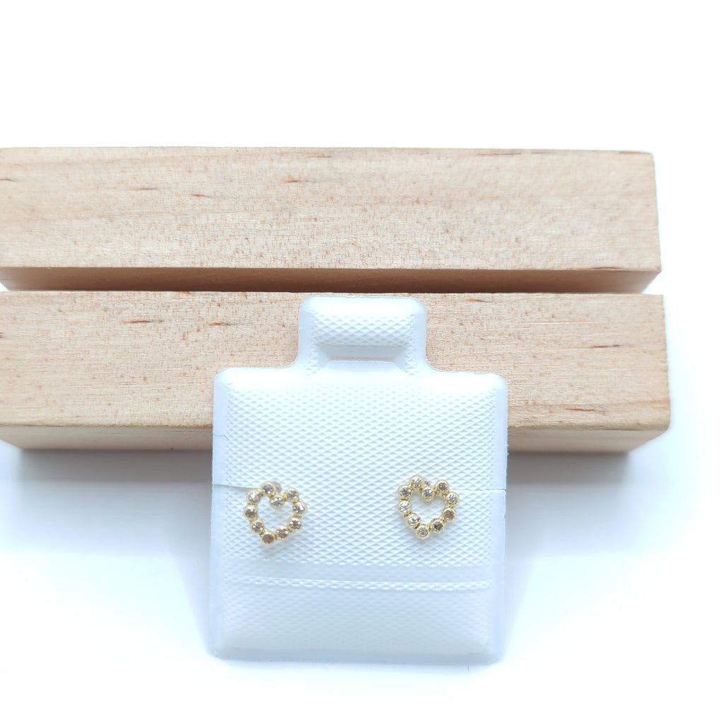 BROQUELES BROQUEL FIG CORAZON 14K 0.23 GR (NUEVO)