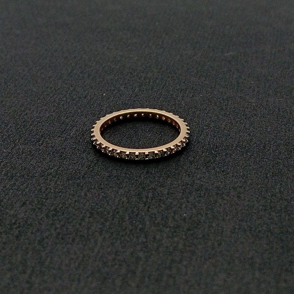ANILLO ANILLITO CHURUMBELA C CIRCONIAS 14K 6.5 TALLA 1.9 GR (NUEVO)