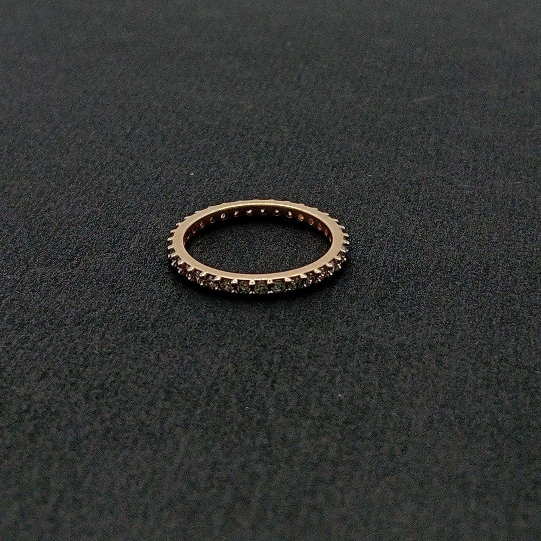 ANILLO ANILLITO CHURUMBELA C CIRCONIAS 14K 6.5 TALLA 1.9 GR (NUEVO)