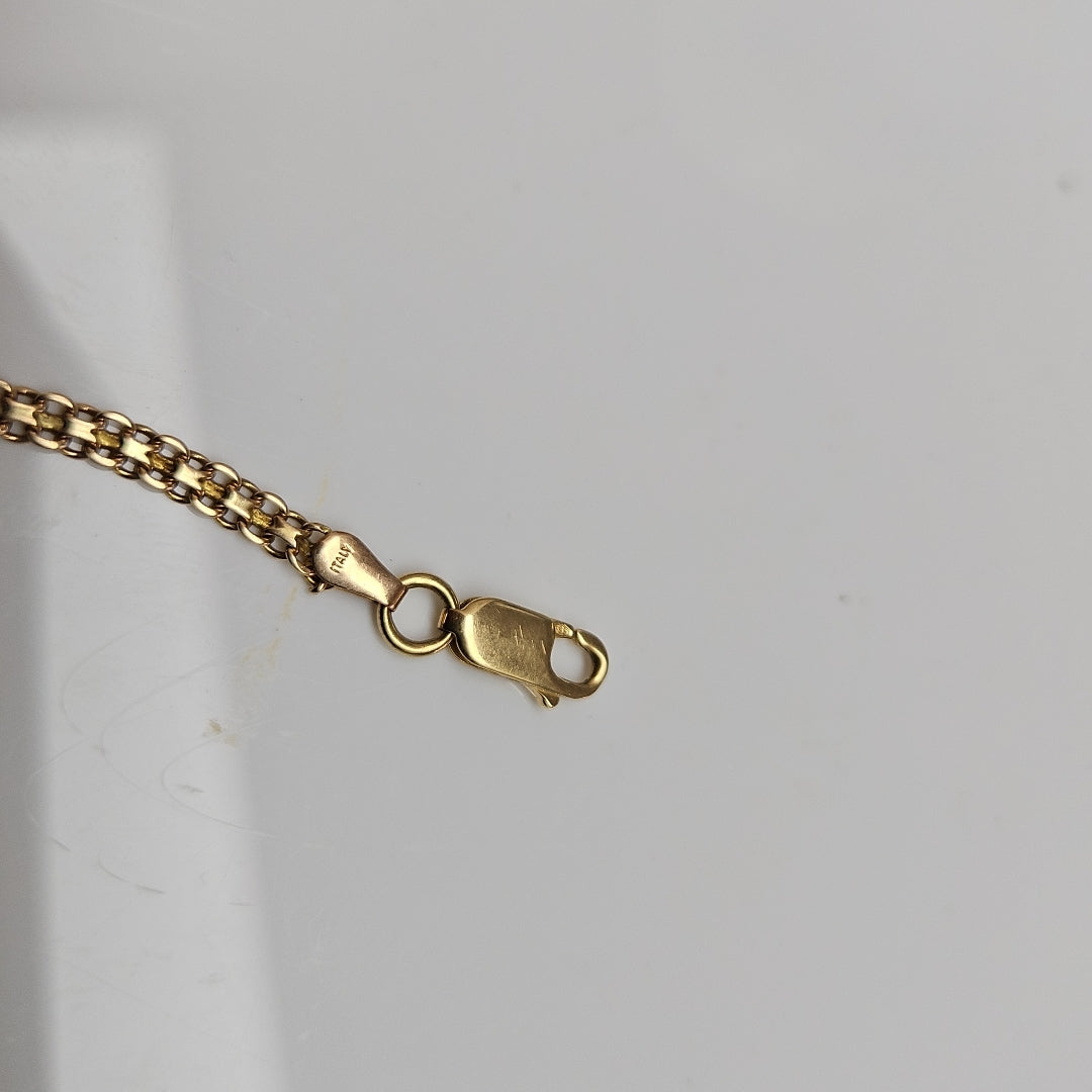 ESCLAVA ORO COMBINADO 14 K 4,50 GRMS (SEMINUEVO)