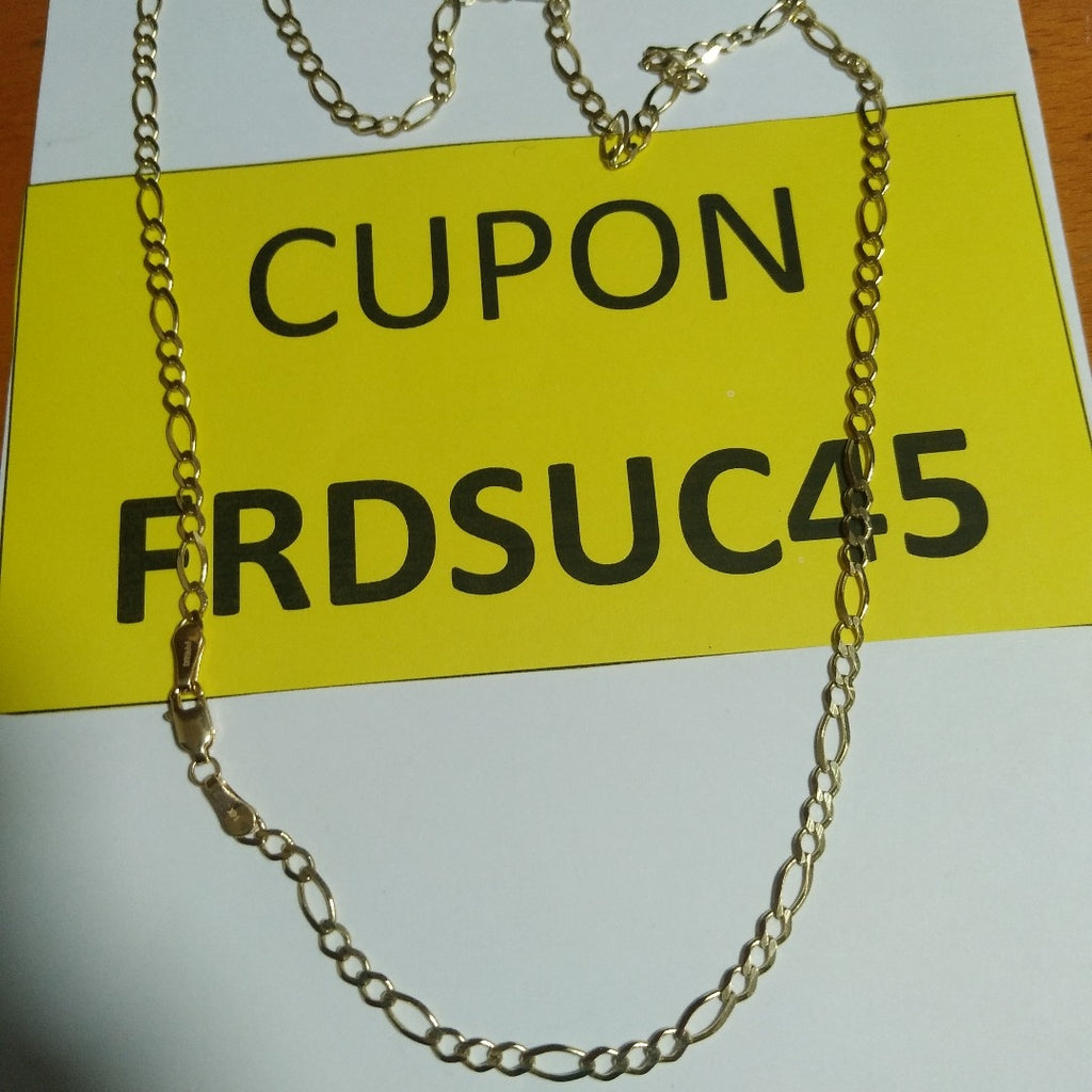 CADENA TEJIDO 3X1 14K 55 CM 8.2 GR (NUEVO)