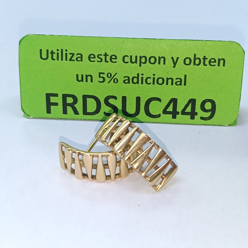 ARRACADAS PAR ORO 10 K 3,00 GRMS (SEMINUEVO)