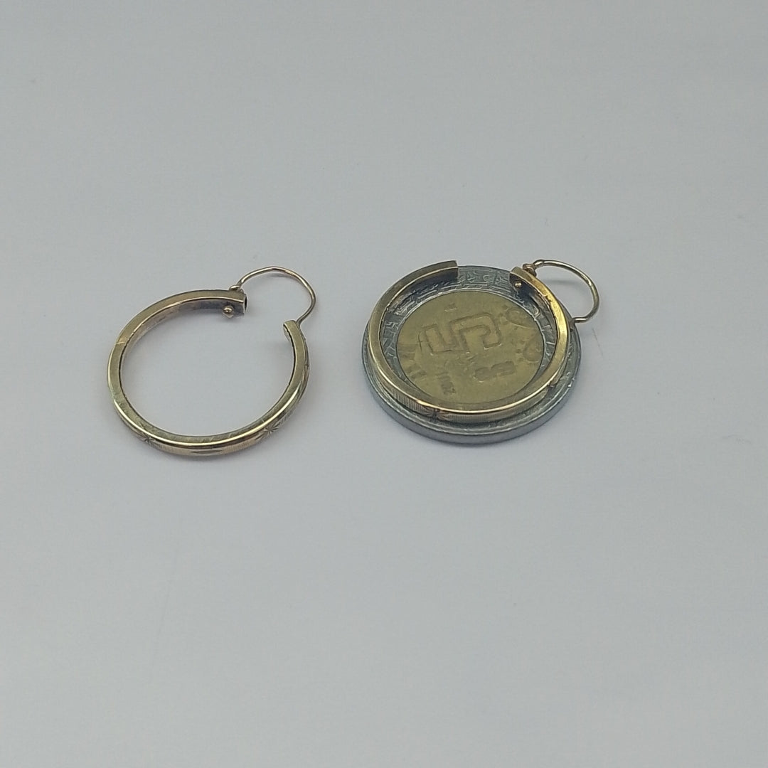 ARRACADAS PAR ORO 10 K 3,00 GRMS (SEMINUEVO)