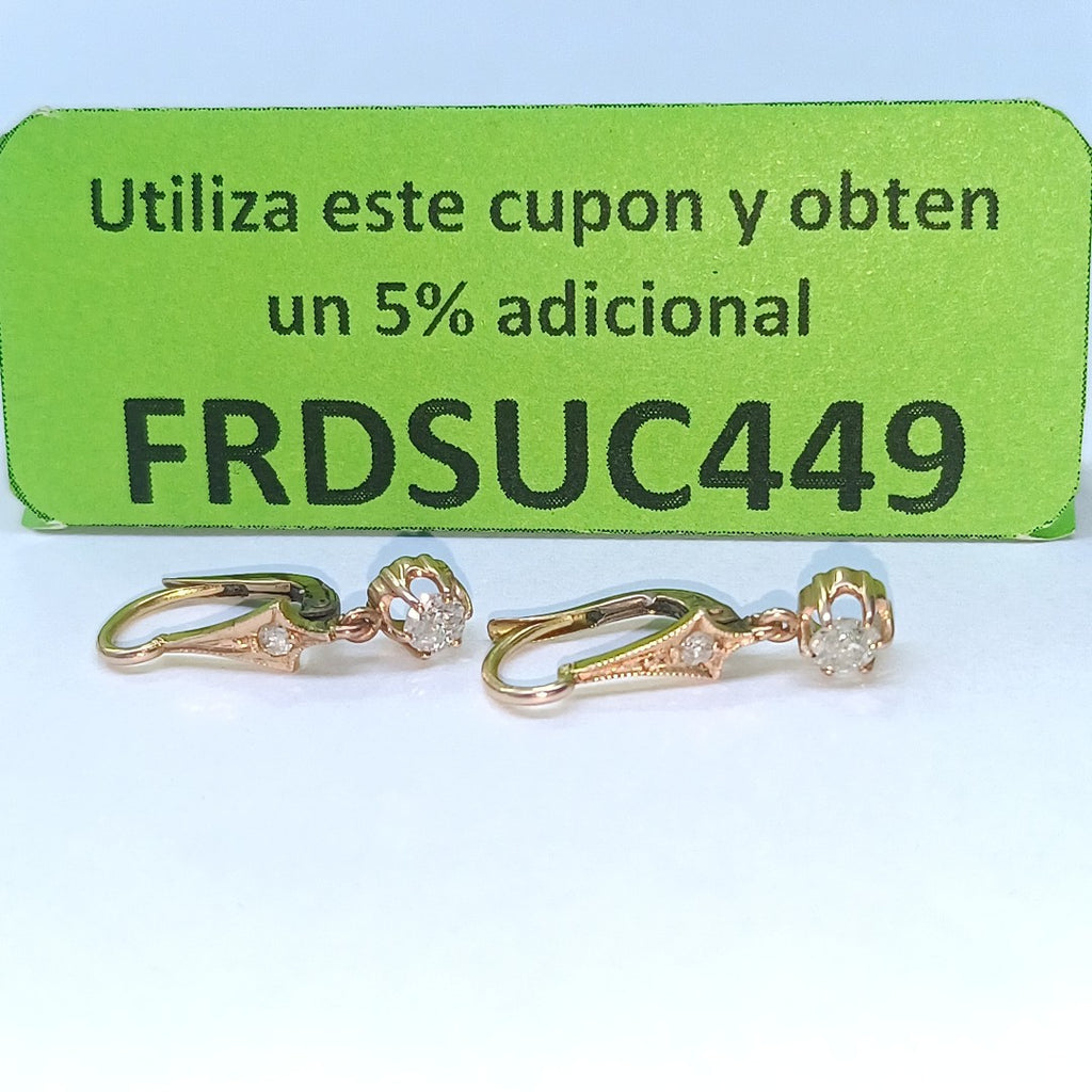 ARETES PAR ORO MUY BAJO 8 K 1,40 GRMS (SEMINUEVO)