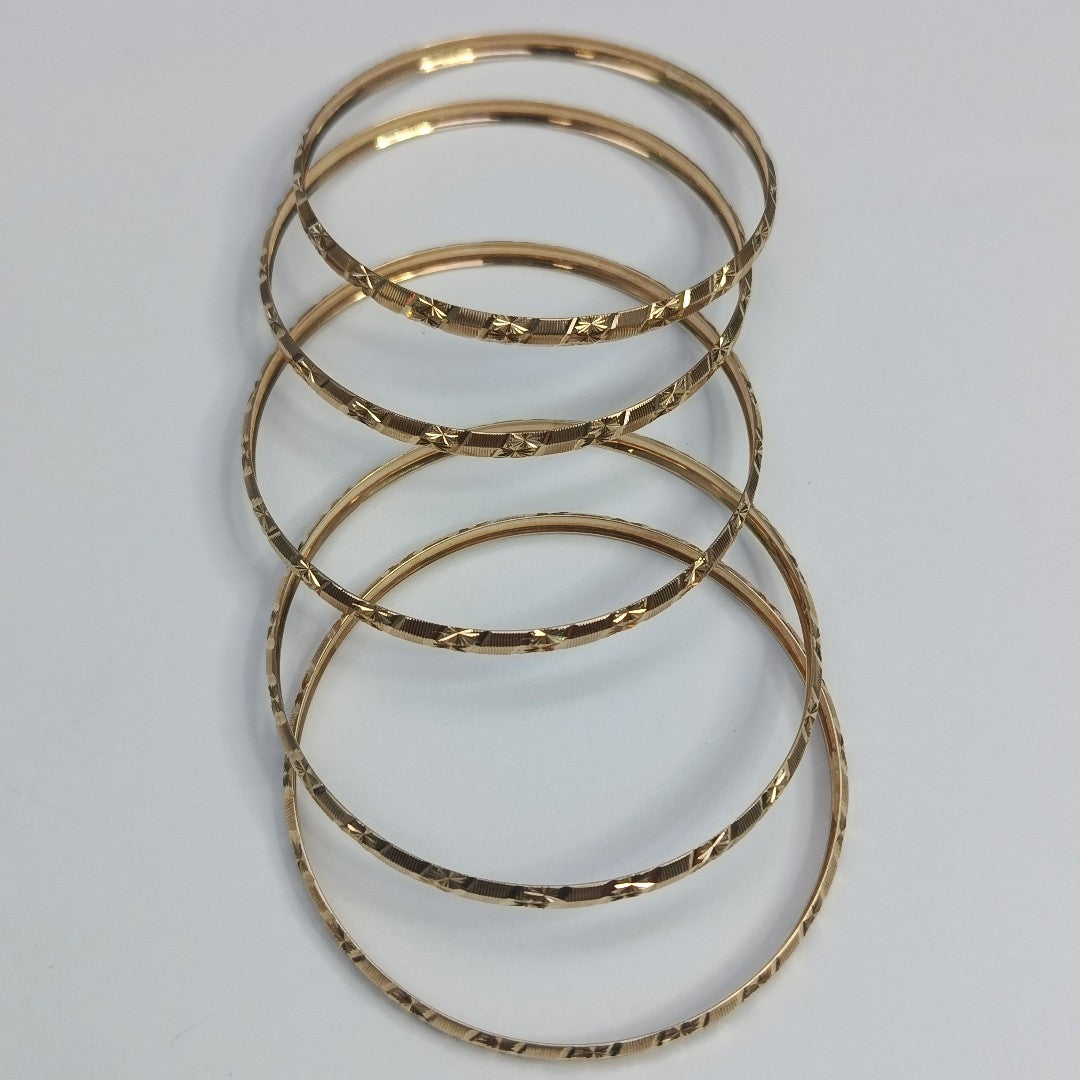 PULSERA RIGIDA,SEMANARIO DE PULSERAS ORO 10 K 17,40 GRMS (SEMINUEVO)