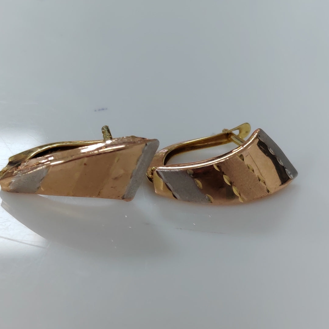 ARETES PAR ORO 14 K 2,10 GRMS (SEMINUEVO)