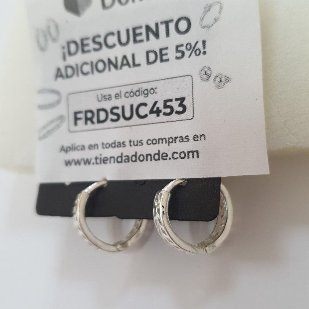 ARRACADAS PLATA .925 2.5 GR (NUEVO)