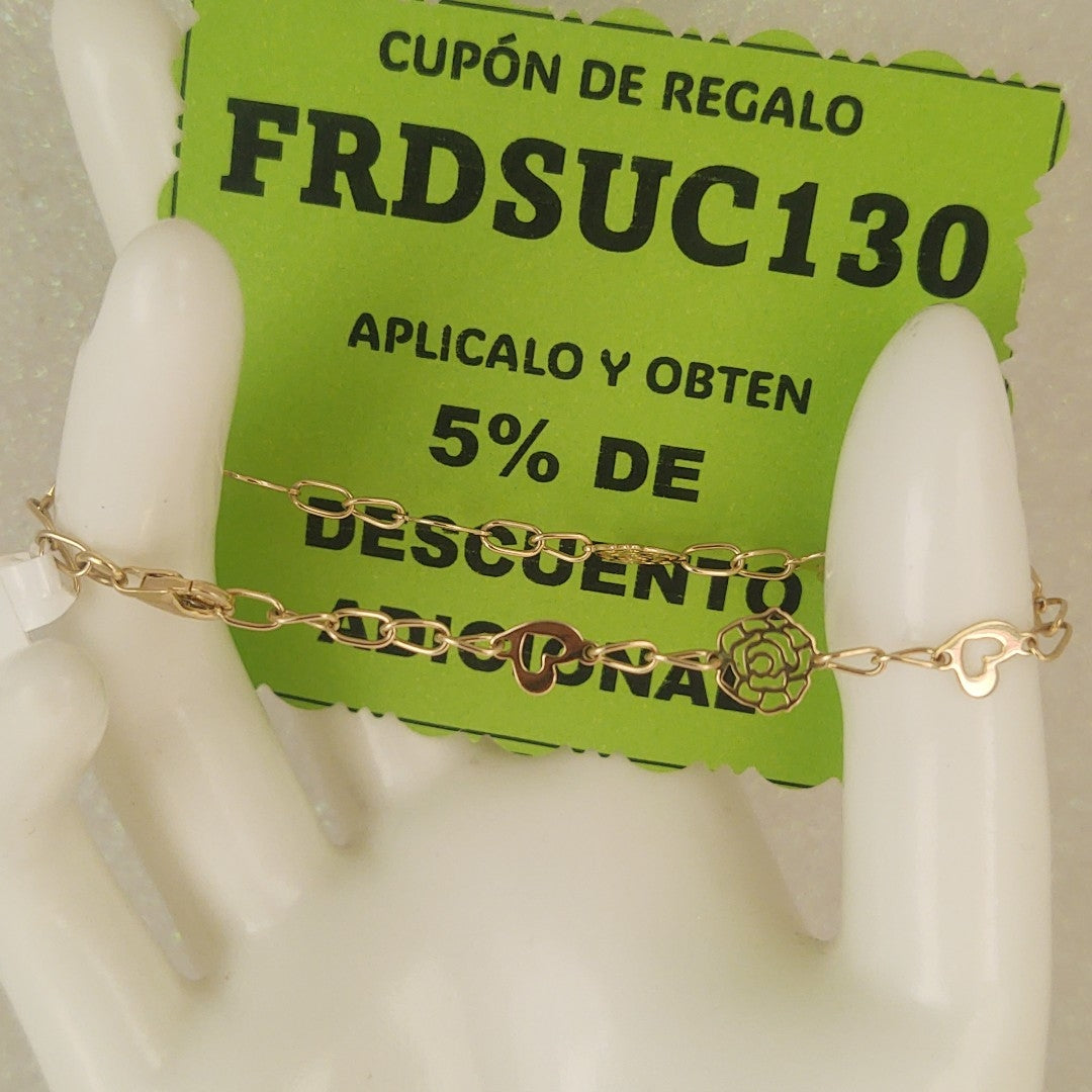 PULSERAS DAMA ORO 14K 2.6 (NUEVO)