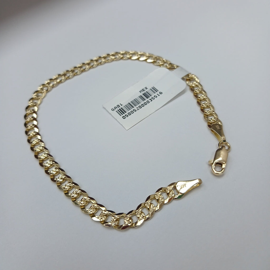 PULSERA BARBADA 14K 21 CM 7.5 GR (NUEVO)